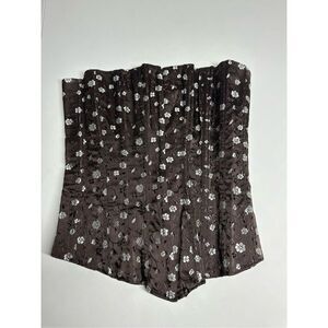 Tesa Women’s Bohemian Corset Brown White Size 34 Lace Up
